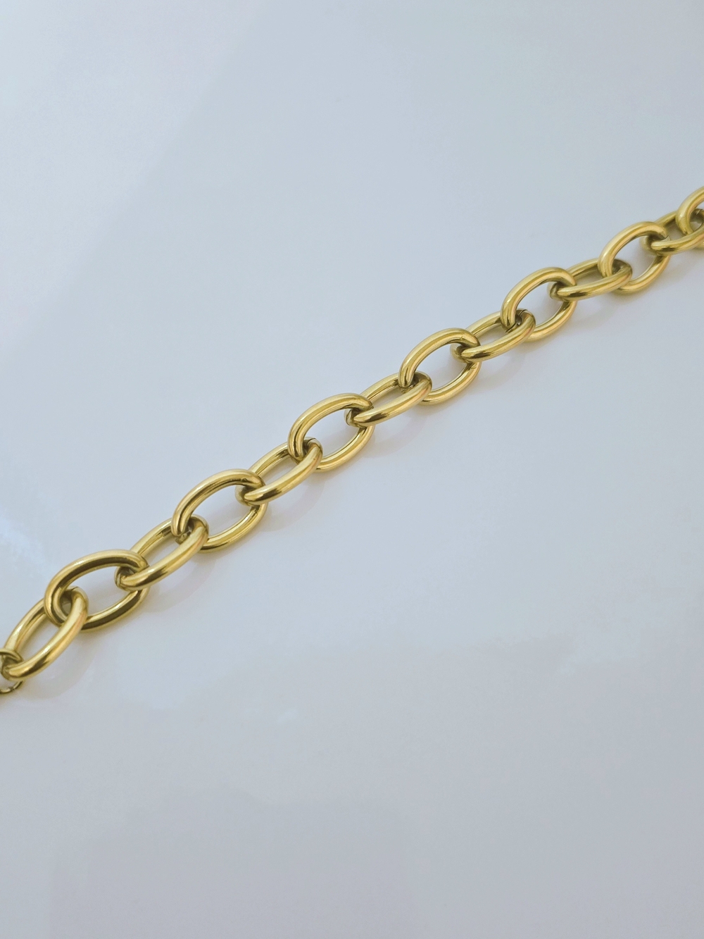 🆕️18K Gold -plated Chain Link Toggle Bracelet - Women Chunky Jewelry B005 - Picture 4 of 5